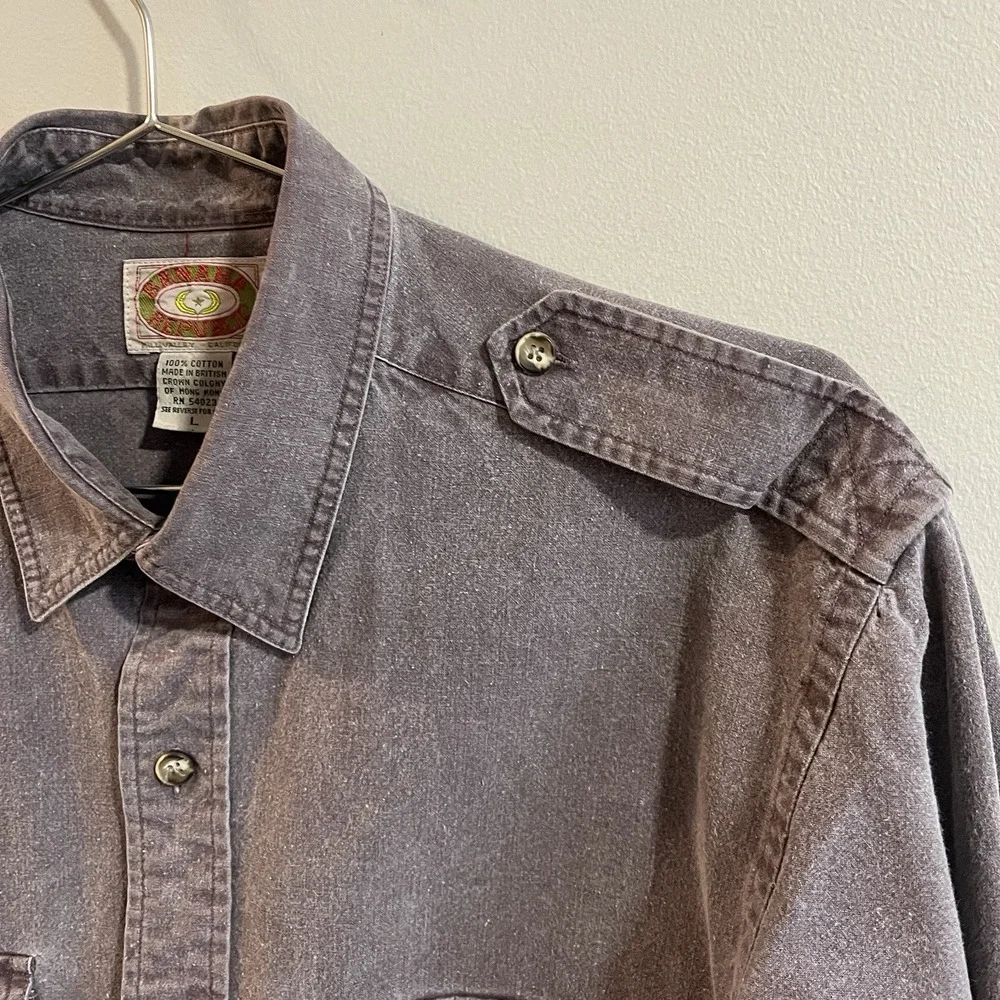 Vintage Early 90s Banana Republic Cotton Twill Button-Down